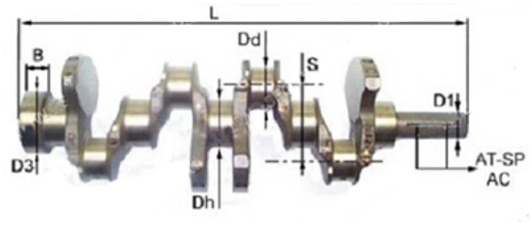 6F 2Z Crankshaft 13411-78700-71 TOYOTA forklift Crankshaft